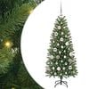 vidaXL Kunstkerstboom Groen 120 cm PE en PVC