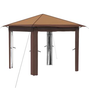vidaXL Gazebo zonder Zijwand 2,6 x 2,6 m Beige en Bruin