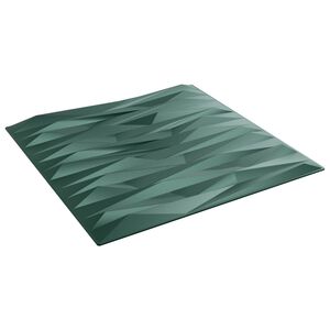vidaXL Wandpanelen 12 st 50 x 50 cm Steen Groen XPS Schuim