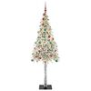 vidaXL Kerstboom met 300 LED met standaard Wit 210 cm PE en staal