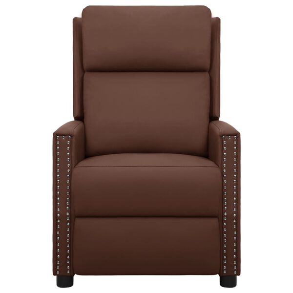 vidaXL Sta-op-massagestoel kunstleer bruin