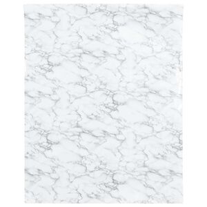 vidaXL Meubelfolie zelfklevend 90x500 cm PVC marmerwit