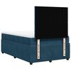 vidaXL Boxspring met matras fluweel blauw 120x200 cm