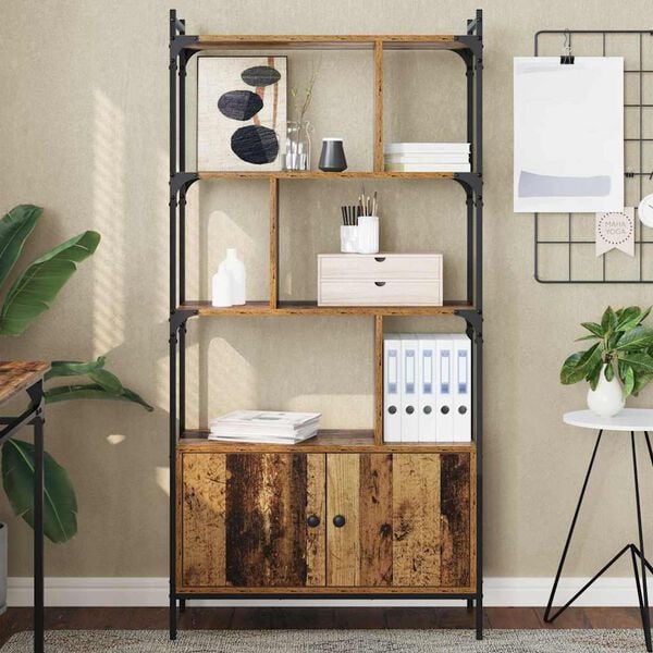 vidaXL Boekenkast Bewerkt hout