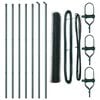 vidaXL Grond Fix Gelast Draadhek 10 x 1,4 m (B x H) PVC-Coated Staal