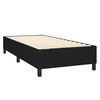 vidaXL Boxspring met matras stof zwart 90x200 cm
