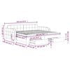 vidaXL Slaapbank onderschuifbed lades 100x200 cm fluweel donkergroen