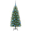 vidaXL Kunstkerstboom met 150 LED met standaard Groen 120 cm PE en PVC