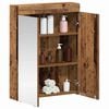 vidaXL Badkamer spiegelkast met plank TULUM Oudhout 60 x 16,5 x 78 cm