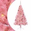 vidaXL Kunstmatig Voorverlicht Kerstboom met 300 LED Roze 180 cm PVC