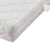 vidaXL Bed met matras stof donkergrijs 180x200 cm