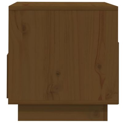 vidaXL Tv-meubel 60x35x37 cm massief grenenhout honingbruin