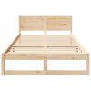 vidaXL Bedframe met hoofdeinde Naturel 140 x 190 cm Massief grenenhout