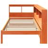 vidaXL bed met boekenkast zonder matras grenenhout wasbruin 90x200 cm