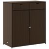 vidaXL Tuinkast 105x55x113 cm poly rattan bruin