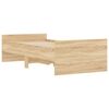 vidaXL Bedframe sonoma eikenkleurig 75x190 cm Small Single