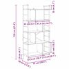vidaXL Boekenkast Gerookt eiken 75 x 30 x 156 cm Bewerkt hout