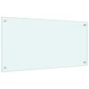 vidaXL Spatschermen keuken 2 st 80x40 cm gehard glas wit