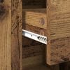vidaXL Dressoir met lade Oud Hout 100 x 30 x 59,5 cm Bewerkt hout
