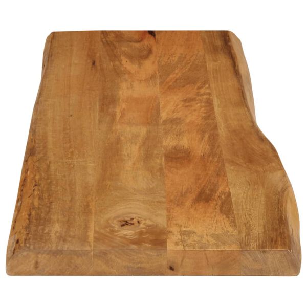vidaXL Tafelblad met natuurlijke rand 110x40x3,8 cm massief mangohout