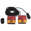 vidaXL Aanhangerlampen 2 st klassiek peertje 12 V 10,5x5x9,5 cm rood