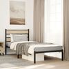 vidaXL Bedframe zonder matras metaal sonoma eikenkleurig 107x203 cm