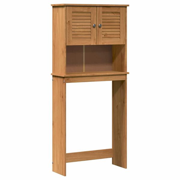 vidaXL Wasmachinekast VIGO Bruin en Honingbruin 72,5 x 27 x 161 cm