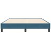 vidaXL Boxspring zonder matras fluweel donkerblauw 140x210 cm