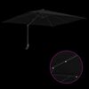 vidaXL Tuinparasol Zwart 248,5 x 247,5 x 160 cm Polyester en staal