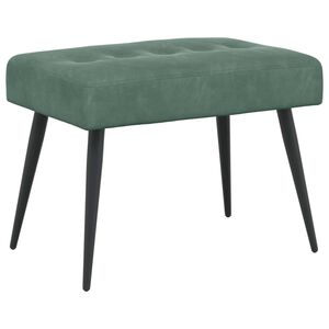 vidaXL Bank met knoopverstelling Zeegroen 60 x 40 x 45 cm fluweel