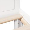 vidaXL Bedframe zonder matras met hoofdbord grenenhout wit 135x190 cm