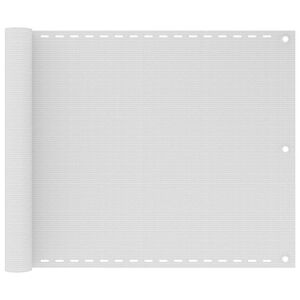 vidaXL Balkonscherm HDPE 75x400 cm wit