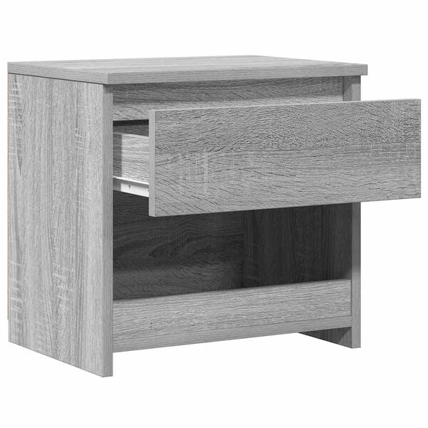 vidaXL Nachtkastjes 2 st 40x30x39 cm bewerkt hout grijs sonoma eiken