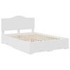 vidaXL Bedframe met hoofdeinde met lade Wit 160 x 200 cm Bewerkt hout