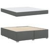 vidaXL Bedframe met matras Donkergrijs 180 x 200 cm Stof