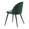 Venture Home Eetkamerstoelen 2 st Velvet fluweel zwart en groen