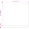 vidaXL Inklapbaar Zonnescherm Wit 300 x 250 cm Polyester en Metaal