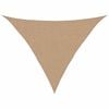 vidaXL Zonnezeil 160 g/m&sup2; 2,5x2,5x3,5 m HDPE taupe