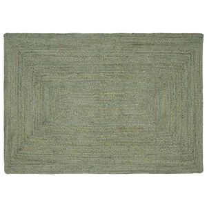 vidaXL Vloerkleden Rechthoekig Olijfgroen 120 x 170 cm Jute