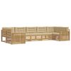 vidaXL Buiten bankenset 7 st Wit en Beige Massief Acaciahout