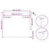 vidaXL Rolgordijn verduisterend 150x130 cm stofbreedte 146,6 cm