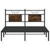 vidaXL Bedframe zonder matras hout gerookt eikenkleurig 137x190 cm
