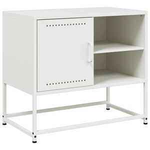 vidaXL Tv-meubel 68x39x60,5 cm staal wit