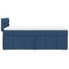 vidaXL Boxspring met matras stof blauw 100x200 cm
