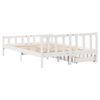 vidaXL Bedframe zonder matras massief grenenhout wit 160x200 cm