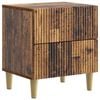 vidaXL Nachtkastje Oud hout 43 x 34,5 x 48 cm Bewerkt hout
