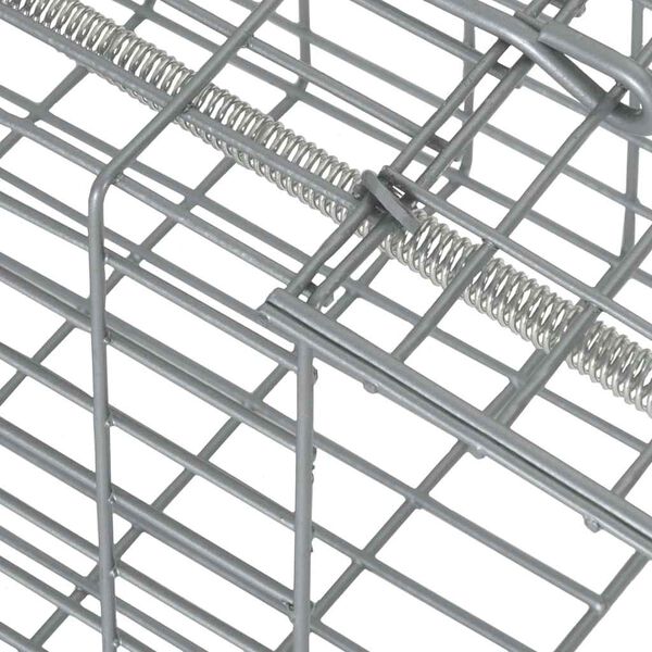 vidaXL Dierenvallen Antraciet 31 x 13 x 12 cm Staal