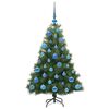 vidaXL Kunstkerstboom met 150 LED met standaard Groen 120 cm PE en PVC