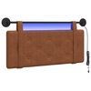 vidaXL Hangend hoofdbord Bruin Antiek PU