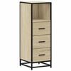 vidaXL Badkamerkast 35x37,5x100 cm bewerkt hout sonoma eikenkleurig
